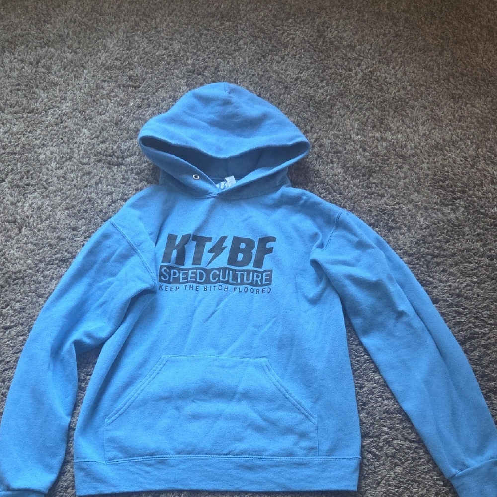 Sky Blue Pullover Hoodie with HYPE Print
